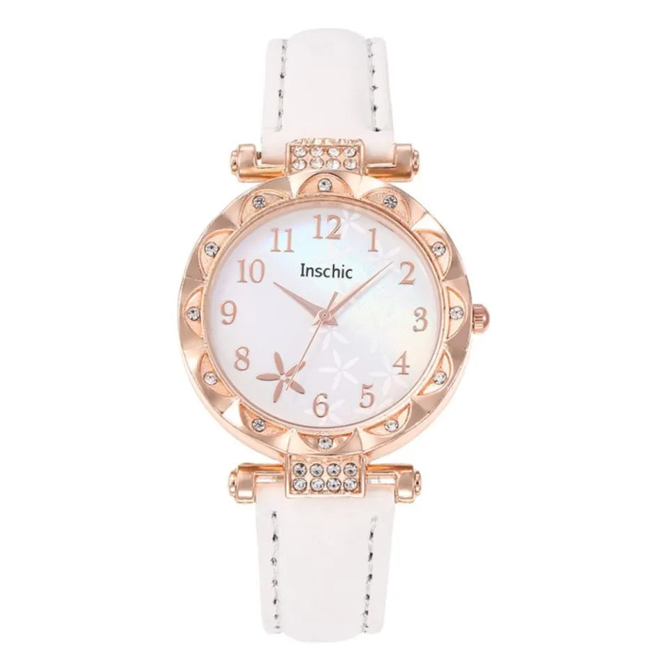 High Quality PU Leather Watchband Wristwatch Casual Multi-color Quartz Watch Student Quartz Clock
